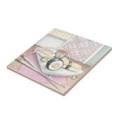 Carreau Plaque de sushi assorté avec baguettes (Côté)