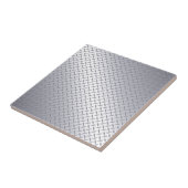 Carreau Plaque diamant en acier brillant (Côté)