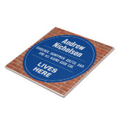 Carreau Plaque murale de style commémoratif amusant (Côté)