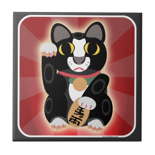 Carreau Plat Fun Lucky Tuxedo Cartoon Art Amusant (Devant)