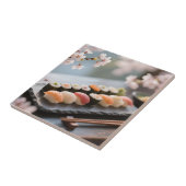 Carreau Plate de Sushi Cerisier en Fleur (Côté)