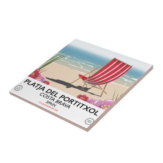 Carreau Platja del Portitxol, Costa Brava, Espagne (Côté)