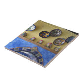 Carreau Plats et poterie mexicains de cuisine (Côté)