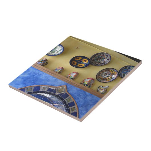 Carreau Plats et poterie mexicains de cuisine (Côté)