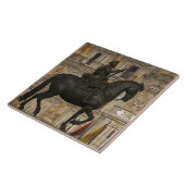 Carreau Plaza Mayor avec la statue de Filipe III, Madrid, (Côté)