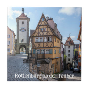Carreau Plönlein à Rothenburg ob der Tauber, Allemagne