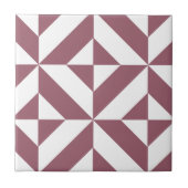 Carreau Plum Geometric Deco Cube Pattern (Devant)