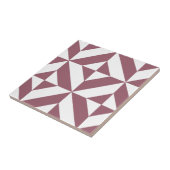 Carreau Plum Geometric Deco Cube Pattern (Côté)