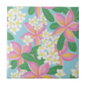 Carreau Plumeria sans couture Motif art imprimé (Devant)