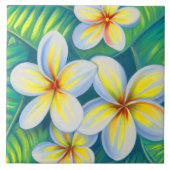 Carreau Plumeria tropicale (Devant)
