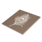 Carreau Plumes de paquebot blanches et de marmites sur tau (Côté)