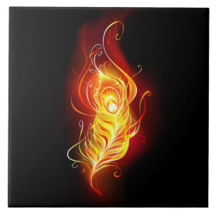 Carreau Plumes de paquetage de feu