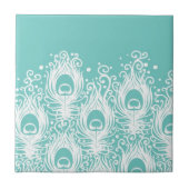 Carreau Plumes molles de paon (Devant)