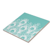 Carreau Plumes molles de paon (Côté)