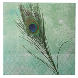 Carreau Plumes Peacock Mint