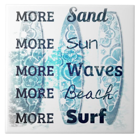 Carreau Plus de vie sur la plage (Devant)