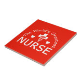 Carreau Plus grande tuile infirmière, personnalisable (Côté)