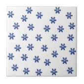 Carreau Plusieurs Blue Snowflake Starburst Salutation Céra (Devant)
