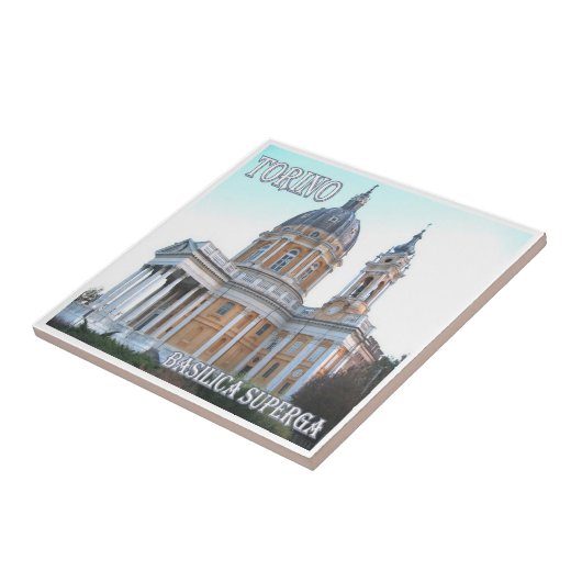 Carreau PMT007 Basilique de TURIN Superga, Italie, (Côté)