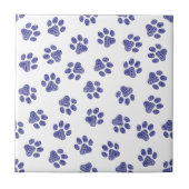 Carreau Poches de Doodle, Paws de Chien, Paws Bleus de Mar (Devant)
