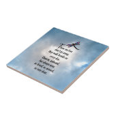 Carreau Poème "ainsi aimé" de libellule (Côté)