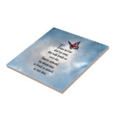 Carreau Poème "ainsi aimé" de papillon (Côté)