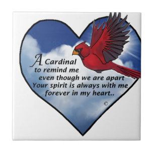 Carreau Poème cardinal de coeur