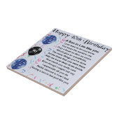 Carreau Poème de beau-fils - quarantième conception (Côté)