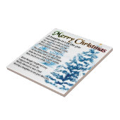 Carreau Poème de belle-fille - conception de Noël (Côté)