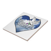 Carreau Poème de coeur d'oiseau (Côté)