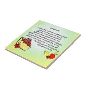 Carreau Poème de gâteau au fromage (Côté)