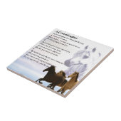 Carreau Poème de Grandaughter de chevaux (Côté)