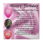 Carreau Poème de marraine - conception de joyeux (Devant)