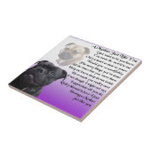 Carreau Poème de mère - conception de bull-terrier du (Côté)