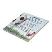 Carreau Poème   de petit-fils du football (Côté)