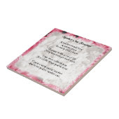 Carreau Poème de professeur - conception florale rose de (Côté)