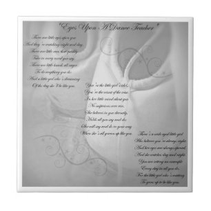 Carreau Poème de professeur de danse