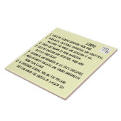 Carreau Poème de Scorpion (Côté)