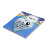 Carreau Poème d'empreinte de patte (Côté)