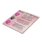 Carreau Poème d'épouse - 30ème anniversaire (Côté)