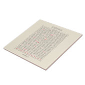 Carreau Poème inspiré de desiderata (Côté)