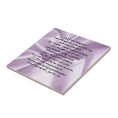 Carreau Poème    lilac Grandgirl (Côté)