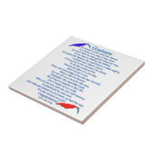 Carreau Poème universitaire (Côté)