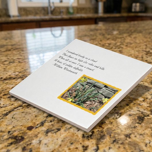 Carreau Poésie de jonquille de Wordsworth