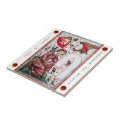 Carreau POÈTE DANS LE JARDIN DE L'OISEAU MONOGRAM blanc ro (Côté)