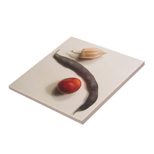 Carreau poha, haricot et prune (Côté)