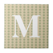 Carreau Poids d'épices de coriandre avec monogramme (Devant)