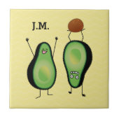 Carreau Poignée verte de stand d'applaudissements amusant  (Devant)