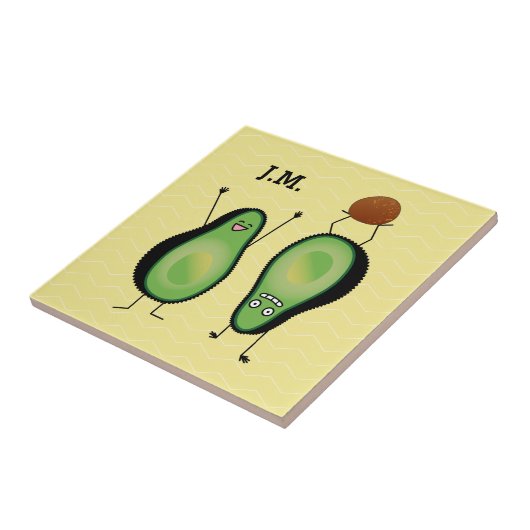 Carreau Poignée verte de stand d'applaudissements amusant  (Côté)