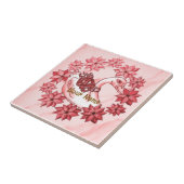 Carreau Poinsettia Swan (Côté)